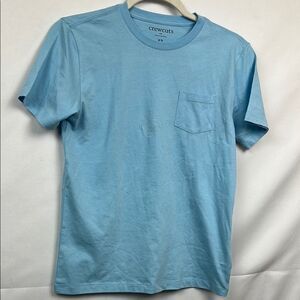 Crewcuts factory 34711 Kids' short-sleeve jersey pocket tee Blue NWT size 12